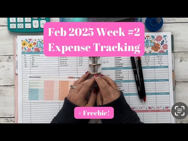 Feb 2025 Week 2 Expense Tracking + Freebie!! ~ Track Expenses with me! #february #freebies