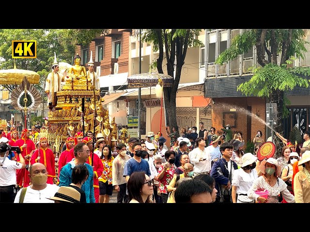 Songkran Festival in Chiang Mai, Thailand | Buddha Images Procession from Wat Phra Singh