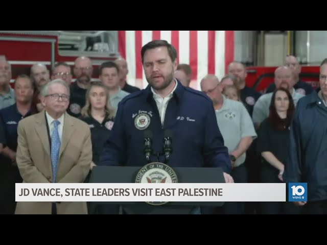 JD Vance, state leaders visit East Palestine 2 years after train derailment