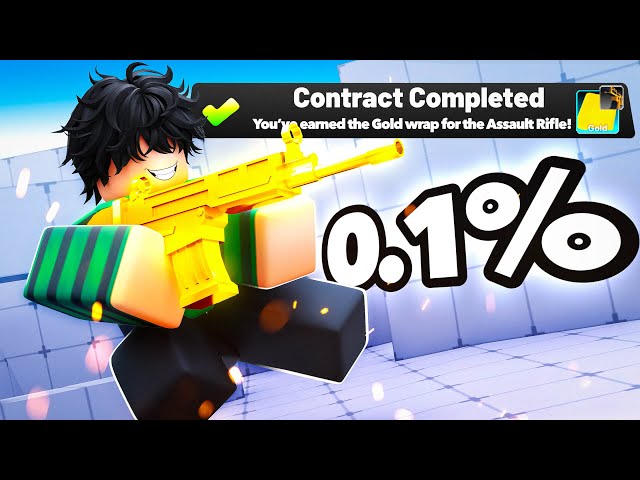 i UNLOCKED the GOLD AR SKIN BUT.. (Roblox Rivals)