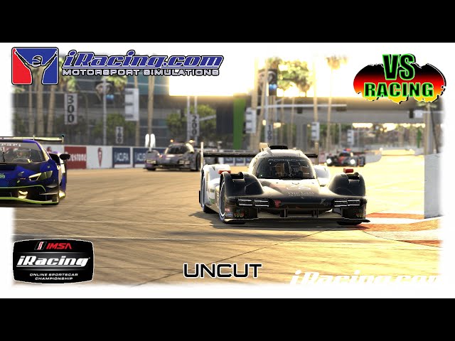 IMSA iRacing Series  at Long Beach | R01 uncut | Porsche 963 | [GTP] [simracing] [gameplay]