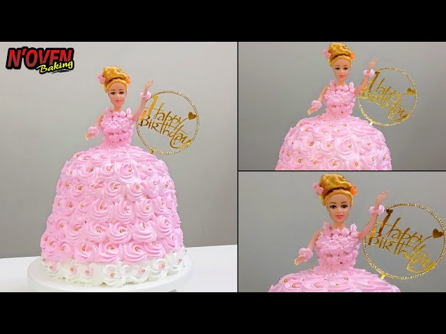 Doll Cake for Birthday | Doll Cake Without Oven | N'oven Baking