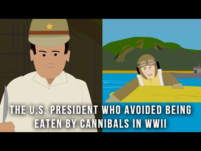 The President who avoided being eaten by cannibals in WWII