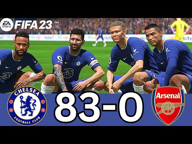 FIFA 23- RONALDO, MESSI HAALAND, MBAPPE, ALL STARS  - CHELSEA 83-0 ARSENAL - PS5 4K