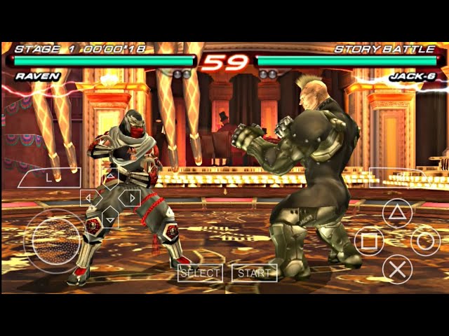 Tekken 6 - Raven | Story Battle | PSP Game | PPSSPP Emulator Android Game Play