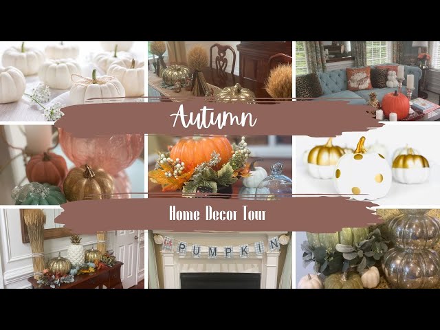 Fall Decor Home Tour | Fall Decorating Ideas | Lots of Pumpkins | Front & Back Porch Fall Decor