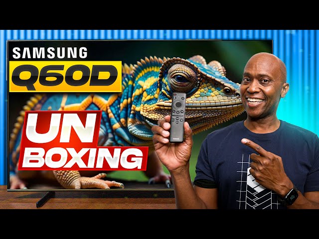 Samsung Q60D QLED TV Unboxing, Menu And Gaming!