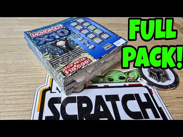 THE NEW MONOPOLY X10 MD LOTTERY SCRATCH OFF TICKETS | ENTIRE PACK READ PINNED COMMENT FIRST!!