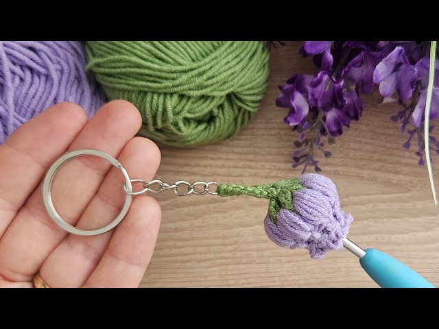 Got a handful of yarn? Crochet This! | Crochet Keychain Step By Step