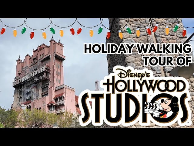 Full Walking Tour of Hollywood Studios at the Holidays!! | Dec. 2024