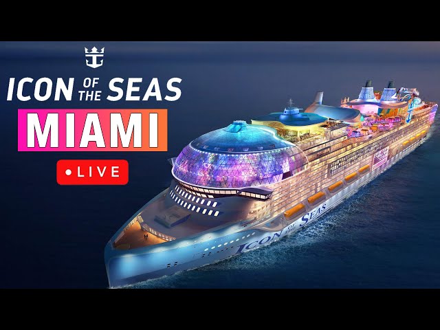 🔴 Port Miami Cruise Ship Departures with ICON of the Seas