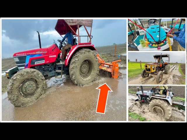 बहुत शानदार मशीन है ये Mahindra Arjun Novo | Kubota Rice Transplanter | Shaktiman Paddy Rotavator