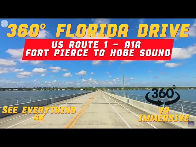 360° Scenic Drive | A1A Rt 1 | Fort Pierce | Hobe Sound, Florida | Relaxing Music & Stunning Views