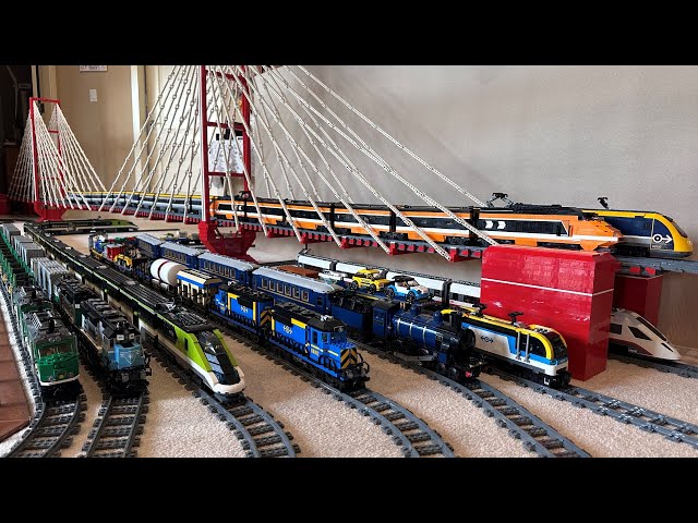 Epic LEGO Train Set with a Lego City and a Lego Fairground