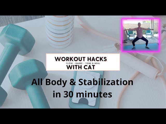 Workout Hacks with CAT -All body stabilization in 30 minutes (low impact)