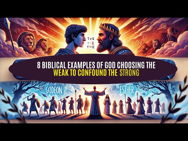 8 Biblical Examples of God Choosing the Weak to Confound the Strong/ Inspiring bible stories