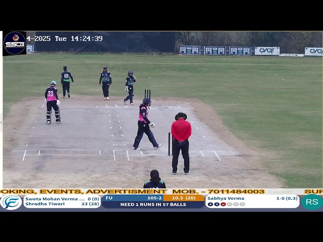 SSCG WOMENS CRICKET LEAGUE- FUTURISTIC VS RISING STAR