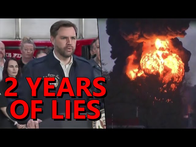 SICK Residents BLAST J.D. Vance's LIES to Them on 2nd Anniversary of East Palestine Derailment