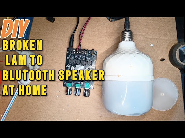 Turn Your Broken Lamp into a POWERFUL Bluetooth Speaker at Home