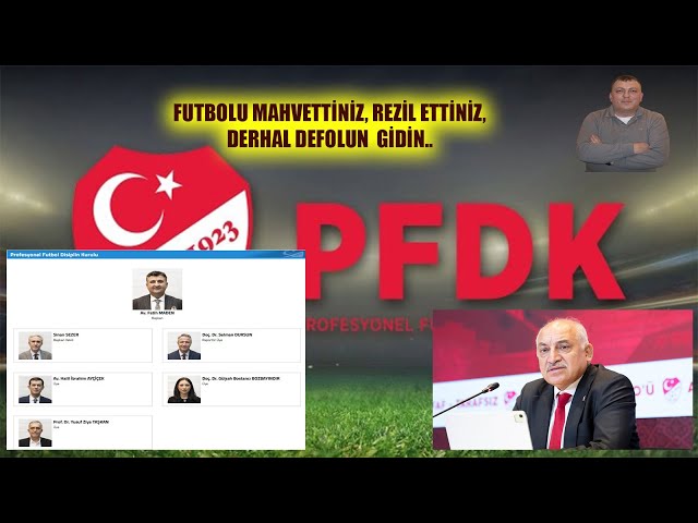 PFDK YİNE EYYAM YAPIP FENERBAHÇE'Yİ KOLLADI...