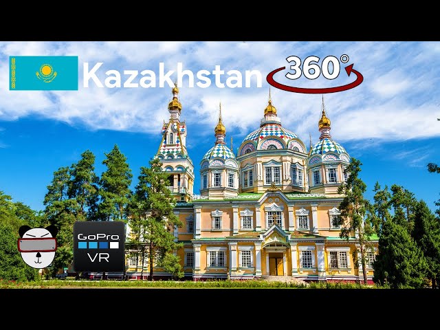 🌍 360° Zenkov Cathedral Grounds | Almaty, Kazakhstan 🇰🇿【GoPro VR Travel | 360 Video】