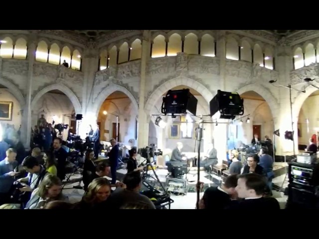 360 view of of budget day on Parliament Hill