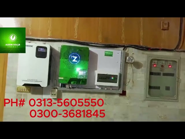 Ziewnic 10.5 Kw And Lithium Install Successfully | Azeem Solar | Royal Garden Burawala