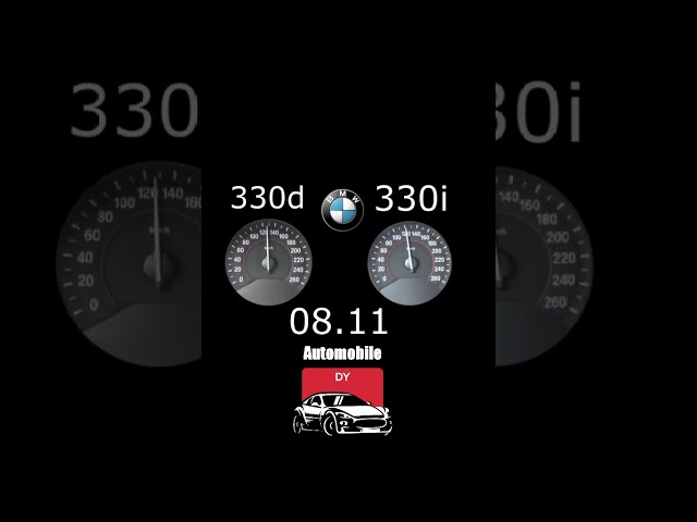 BMW F30 330d VS BMW F30 330i Acceleration