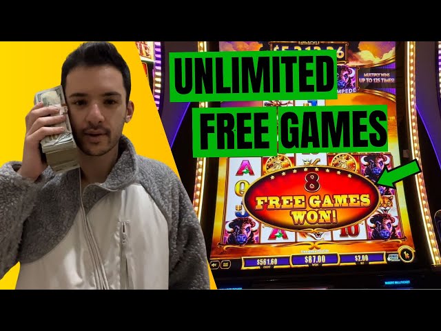 79 FREE GAMES on the BUFFALO MACHINE