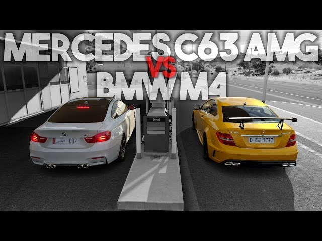 Mercedes-Benz C63 AMG vs BMW M4 - Forza Horizon 3