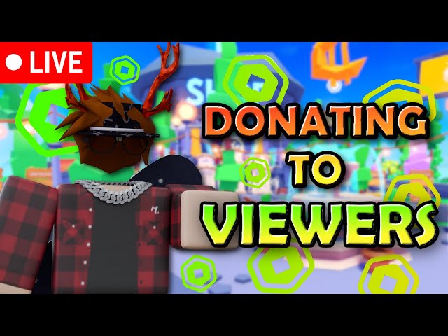 🔴 LIVE | DONATING ROBUX to Viewers in PLS DONATE! 💰💸