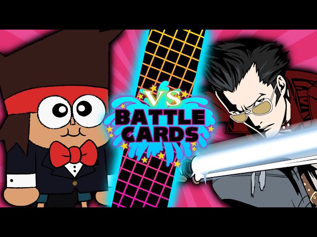 K.O. VS Travis Touchdown (OK K.O.! Let's Be Heroes VS No More Heroes) - VS Battle Cards