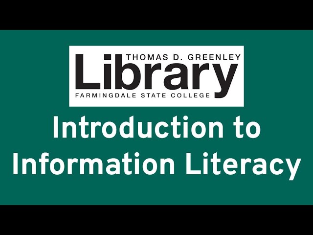 Introduction to Information Literacy