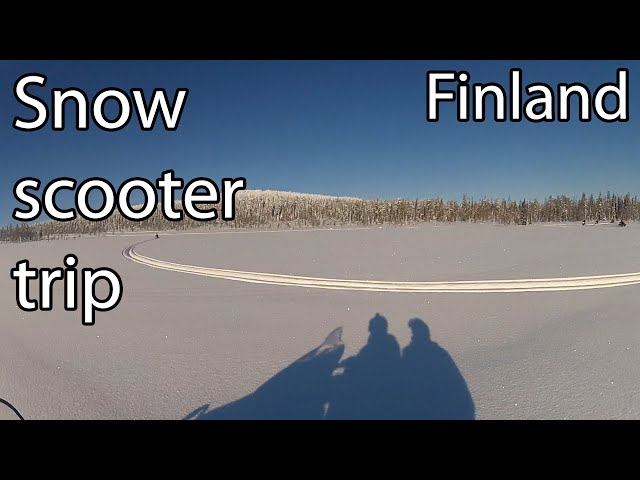 Snowmobile safari in Lapland, Finland