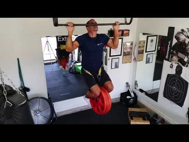 8 Pull-ups with 135lbs