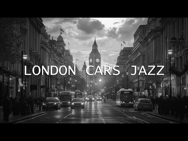 Vintage Cars & Jazz 🎶 London’s Streets Through Time | 1940s-1950s Nostalgia Perfect for a Relax Mood