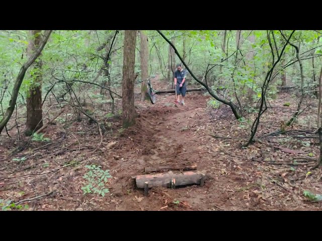 Backyard Trail Builders #mtblife #trailbuilding