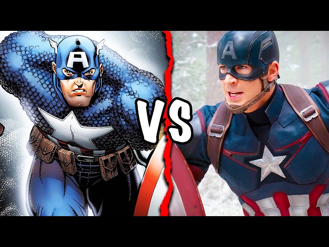 Every Difference Between CAPTAIN AMERICA (Steve Rogers) Comics & MCU Explained