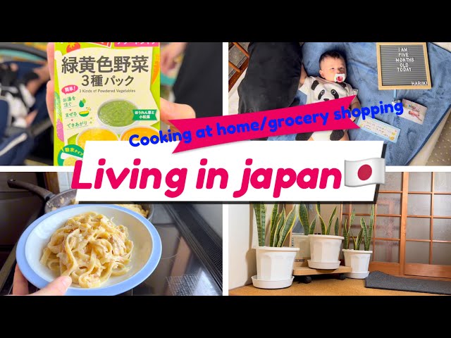 🐼Living in japan | housewife diaries | go shopping things for baby | a salary wife in japan |cooking