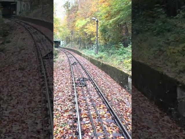 Stuttgart funicular cab view, sped up