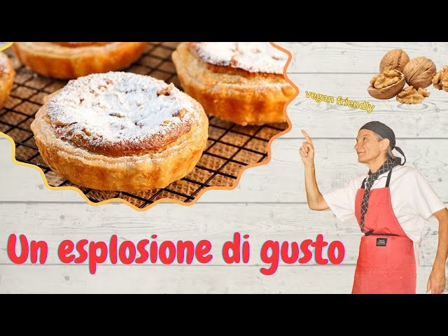 TORTINE ALLA CREMA DI NOCI VEGANO - IL PIACERE DEL GUSTO