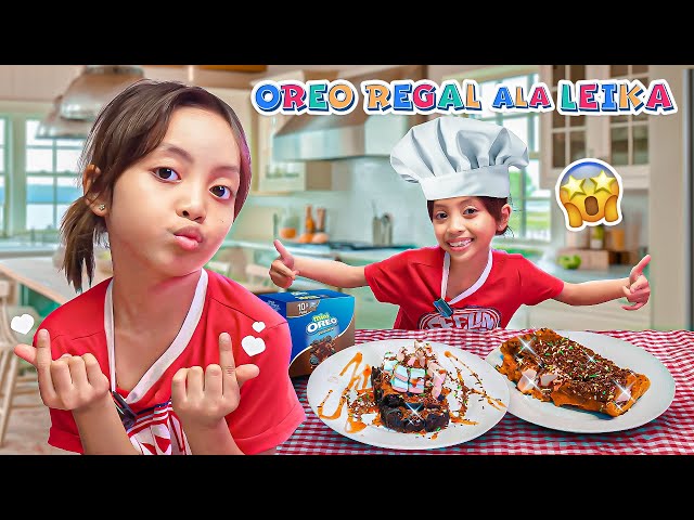 LEIKA BAKES OREO AND REGAL BISCUITS FOR TOMPEL WITH SECRET RECIPE 😍 FUNNY KIDS VIDEO