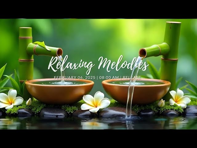 Relaxation Music for Deep Sleep: Bamboo Water Flow, Stress Relief, Peaceful Night [Sounds Relaxing]