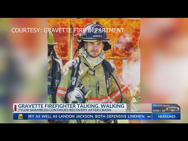 Gravette firefighter awake more than a week after off-duty crash