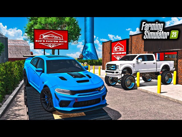 BUILDING NEW $2,999,999 CUSTOM AUTO'S SHOP! (900HP DODGE) | FS25