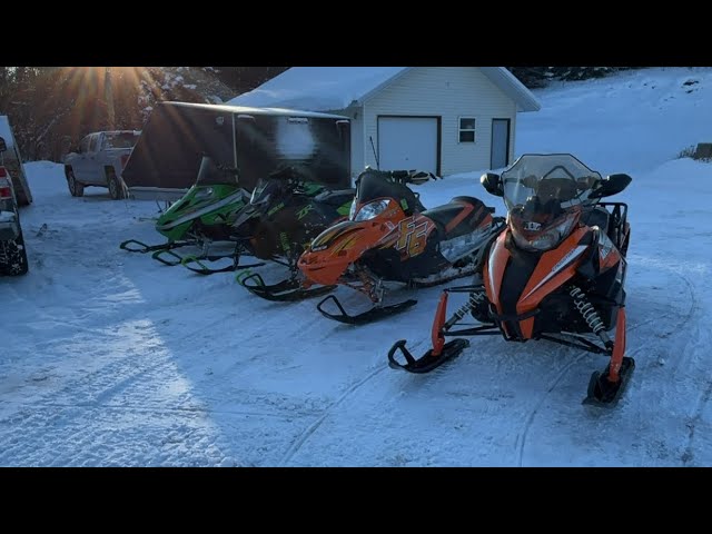 Snowmobiling in the upper peninsula of Michigan!