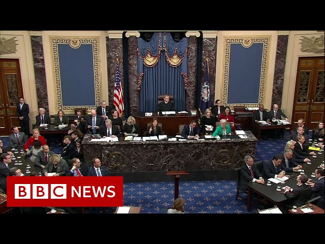 President Trump acquitted in impeachment trial- BBC News