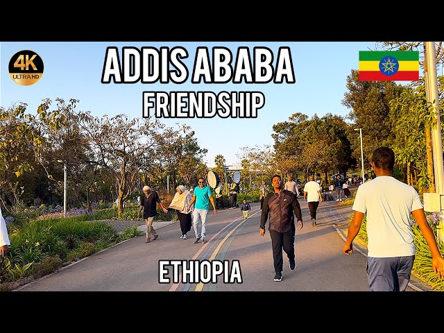 Friendship Park Addis Ababa Walking Tour, Ethiopia Walking Tour | 4K HDR