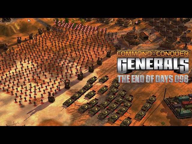 China + No Sub vs GLA (THE END OF DAYS Mod) C&C Generals Zero Hour