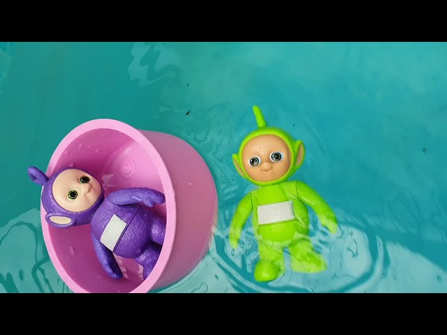 LEARNING COLORS Pool Tube Float with TELETUBBIES TOYS!